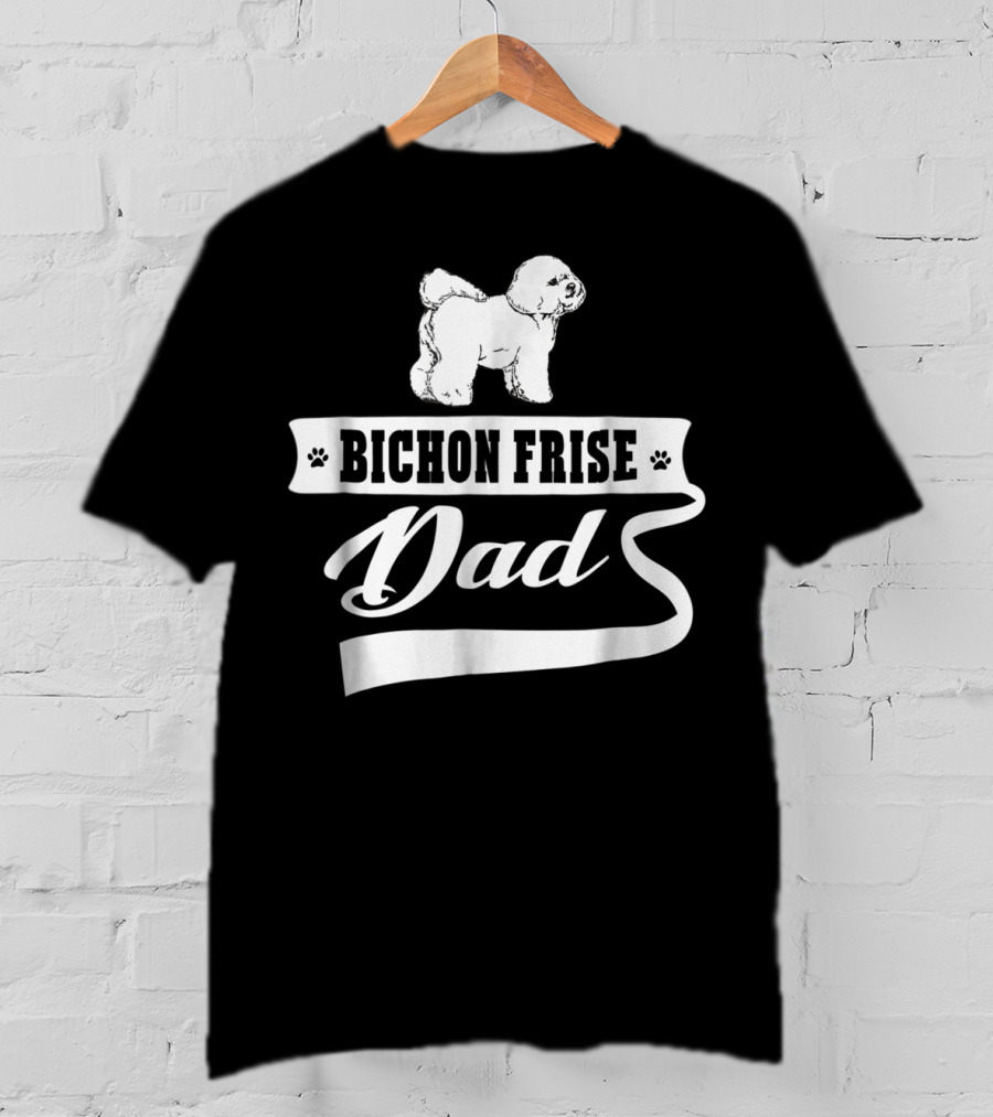 Bichon Frise Dad Mens Animal Dogs T-Shirt