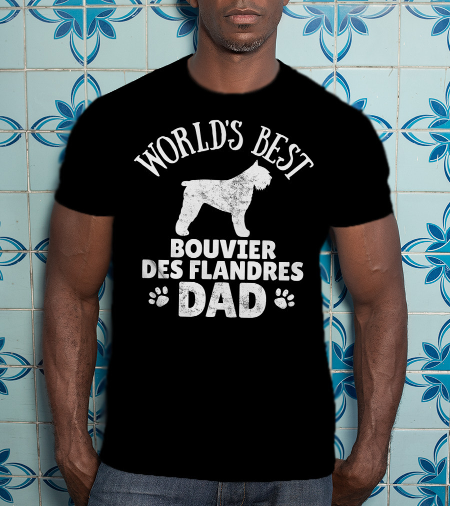 World's Best Bouvier Des Flandres Dad T-Shirt