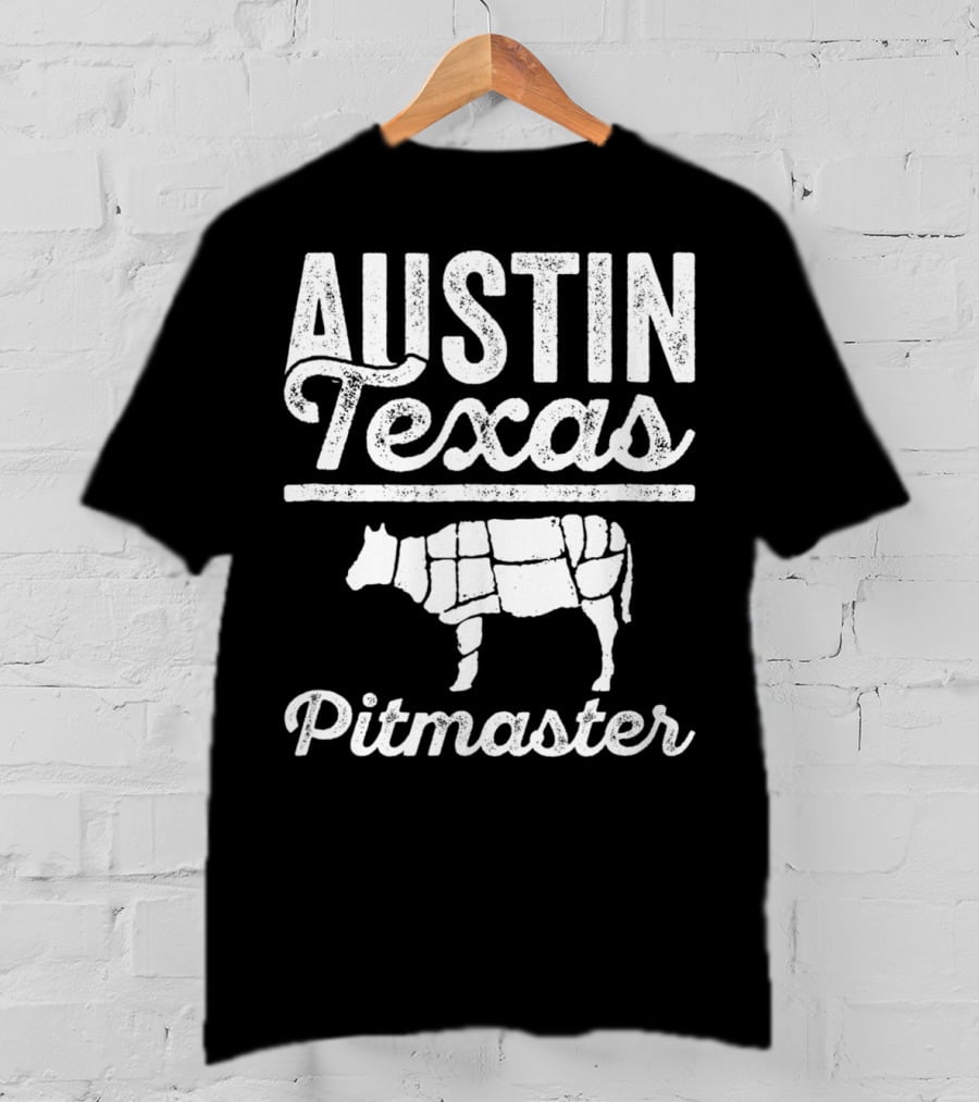 Austin Texas Pitmaster BBQ Dad For 82 T-Shirt