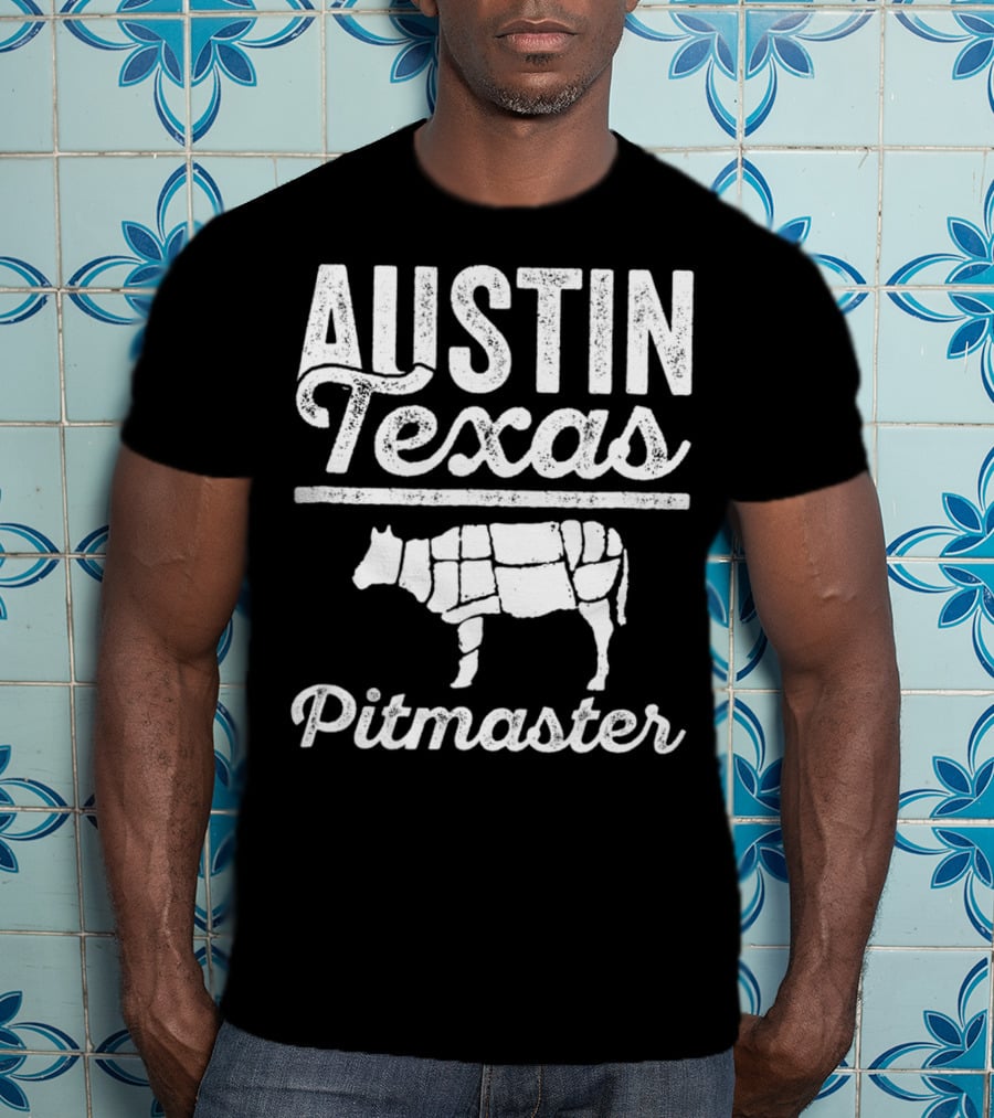 Austin Texas Pitmaster BBQ Dad For 82 T-Shirt