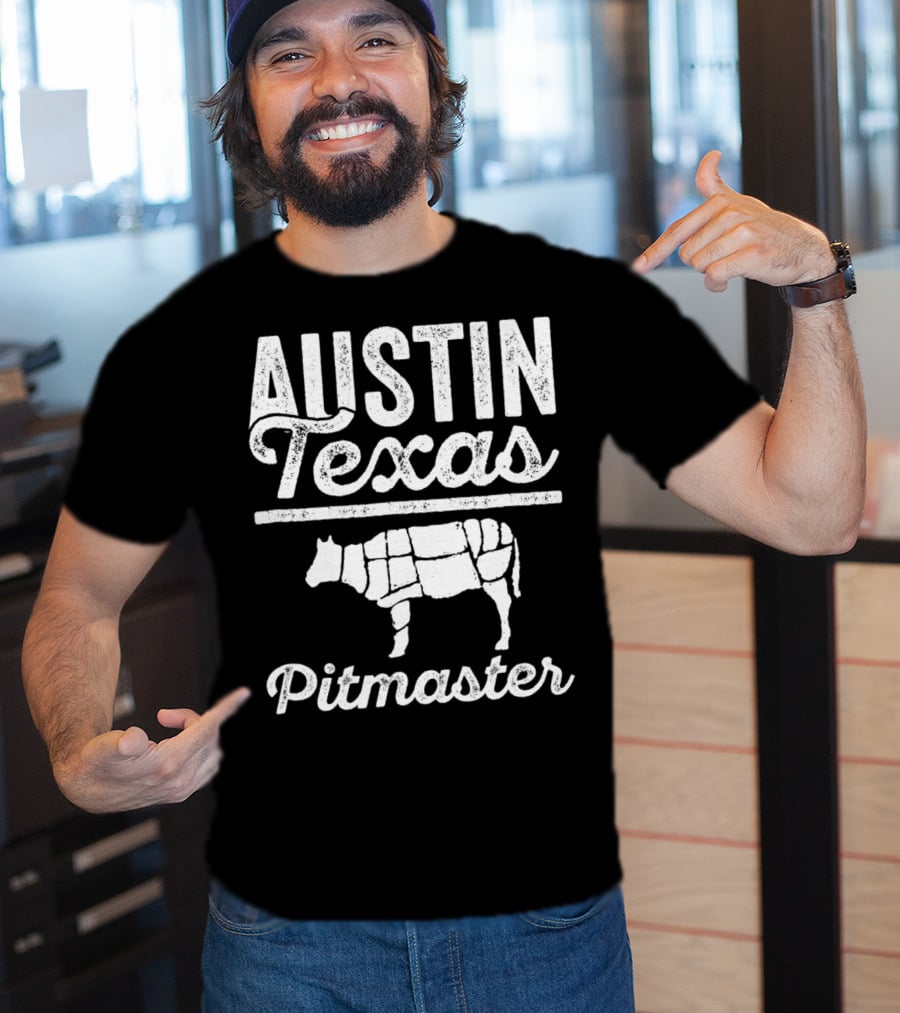 Austin Texas Pitmaster BBQ Dad For 82 T-Shirt