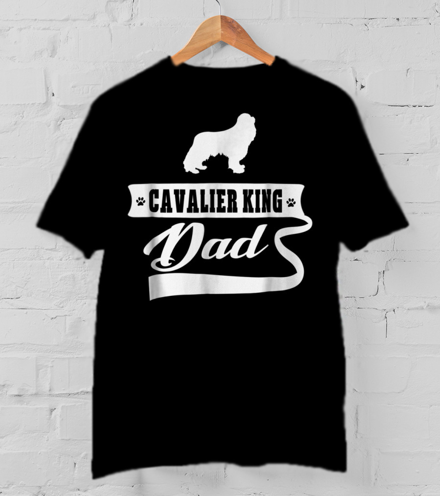 Cavalier King Dad Mens Animal Dogs T-Shirt