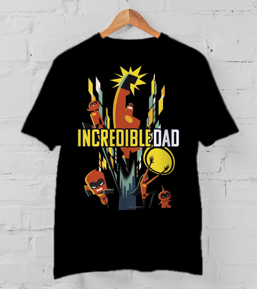 Disney Pixar Incredibles 2 Incredible Dad Family T-Shirt
