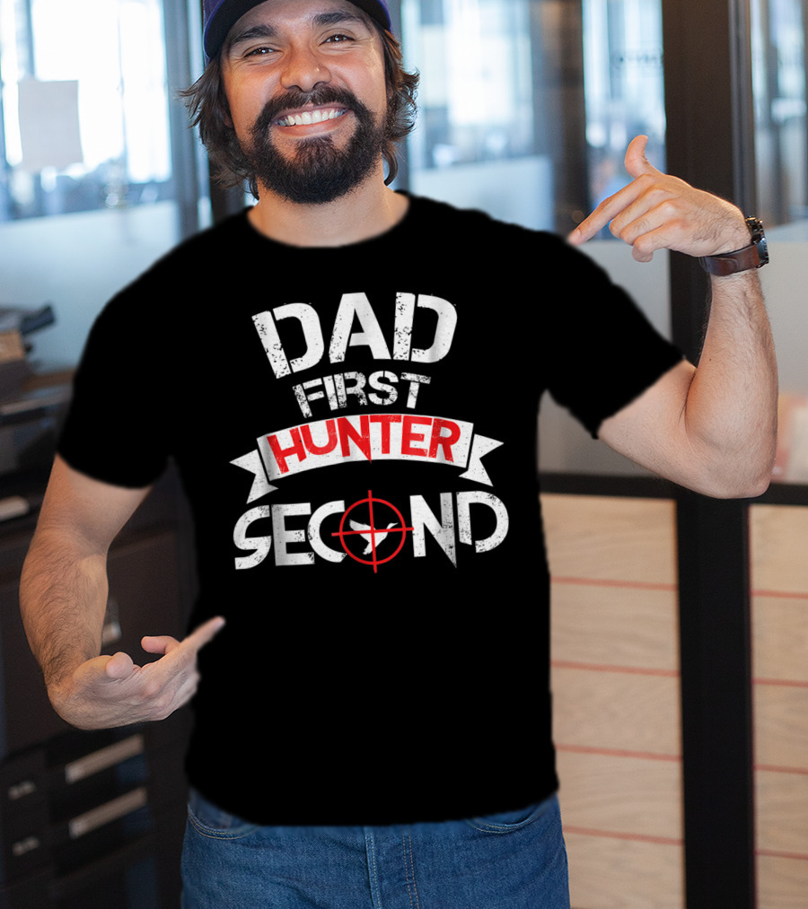 Dad First Hunter Second Duck Hunting Dad Idea15 T-Shirt