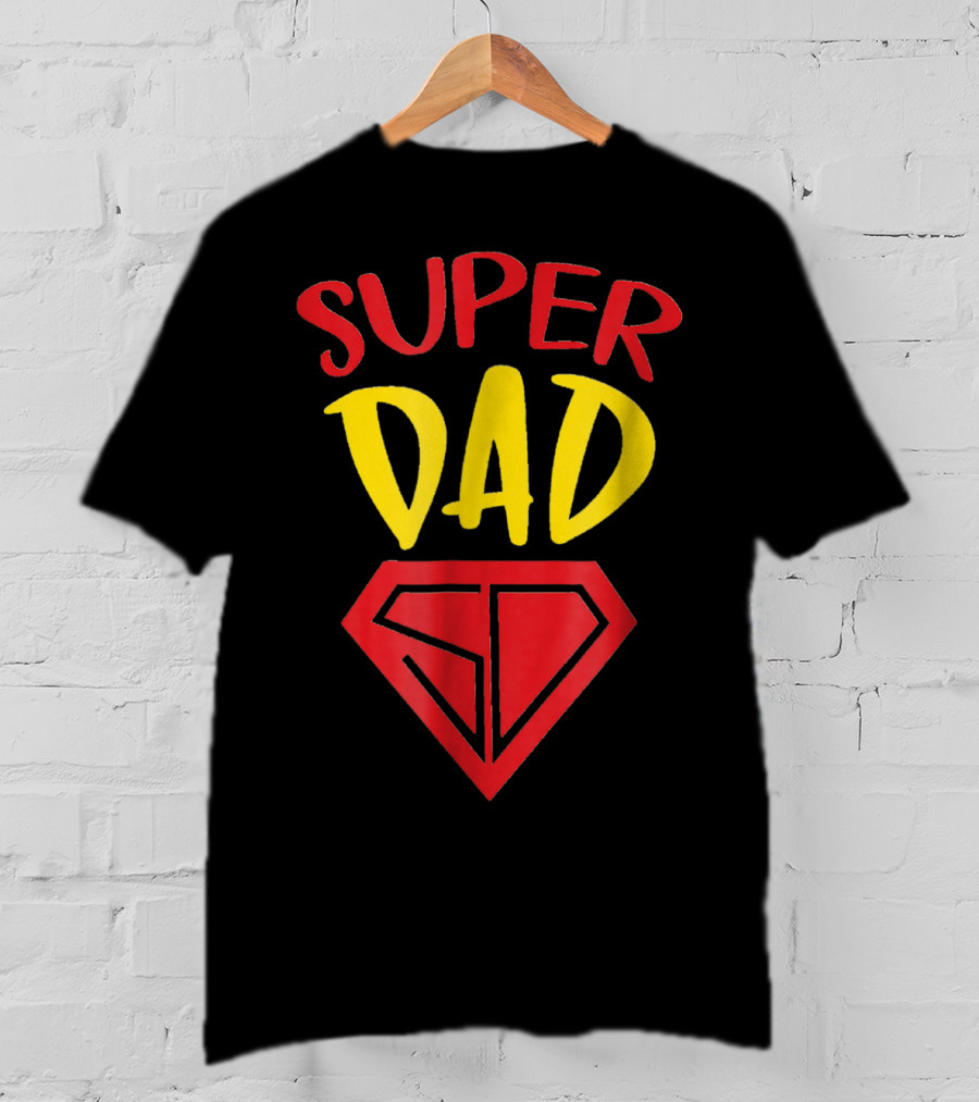 Fathers Day Super Dad SD Symbol A Dads Life Matters T-Shirt