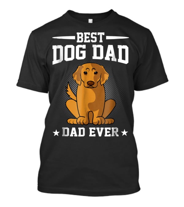 Best Dog Dad Ever Golden Retriever T-Shirt