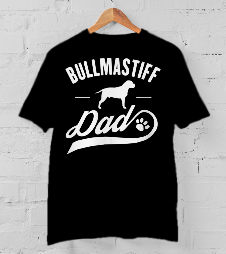 Bullmastiff Dog Dad Owner Lover T-Shirt