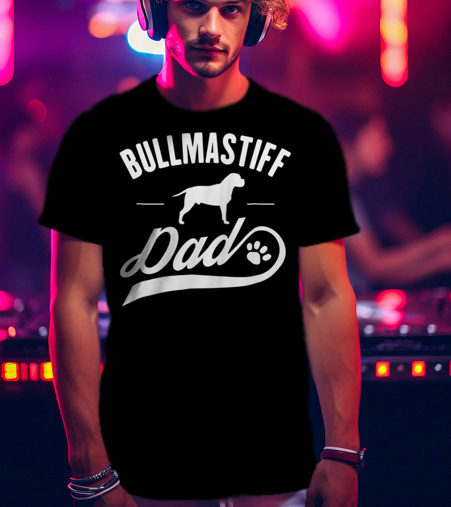 Bullmastiff Dog Dad Owner Lover T-Shirt
