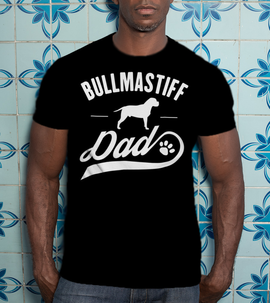 Bullmastiff Dog Dad Owner Lover T-Shirt