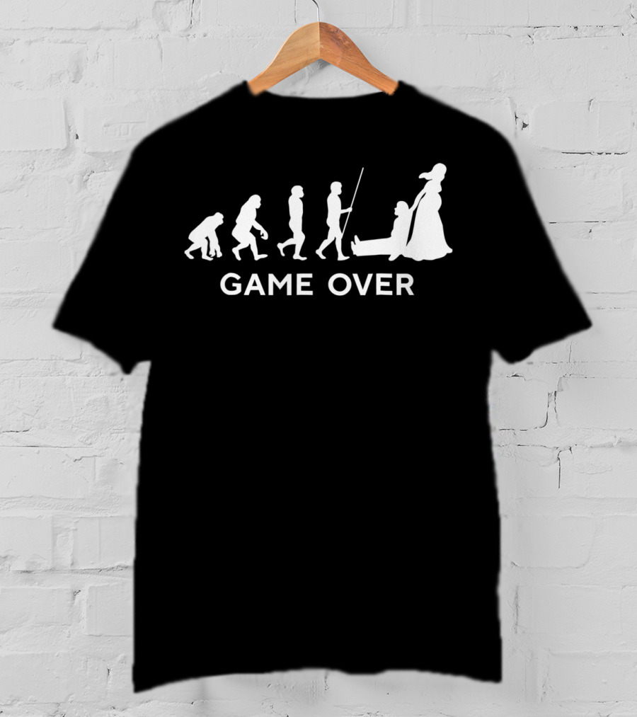 Game Over Wedding Funny Evolution66 Cool New T-Shirt