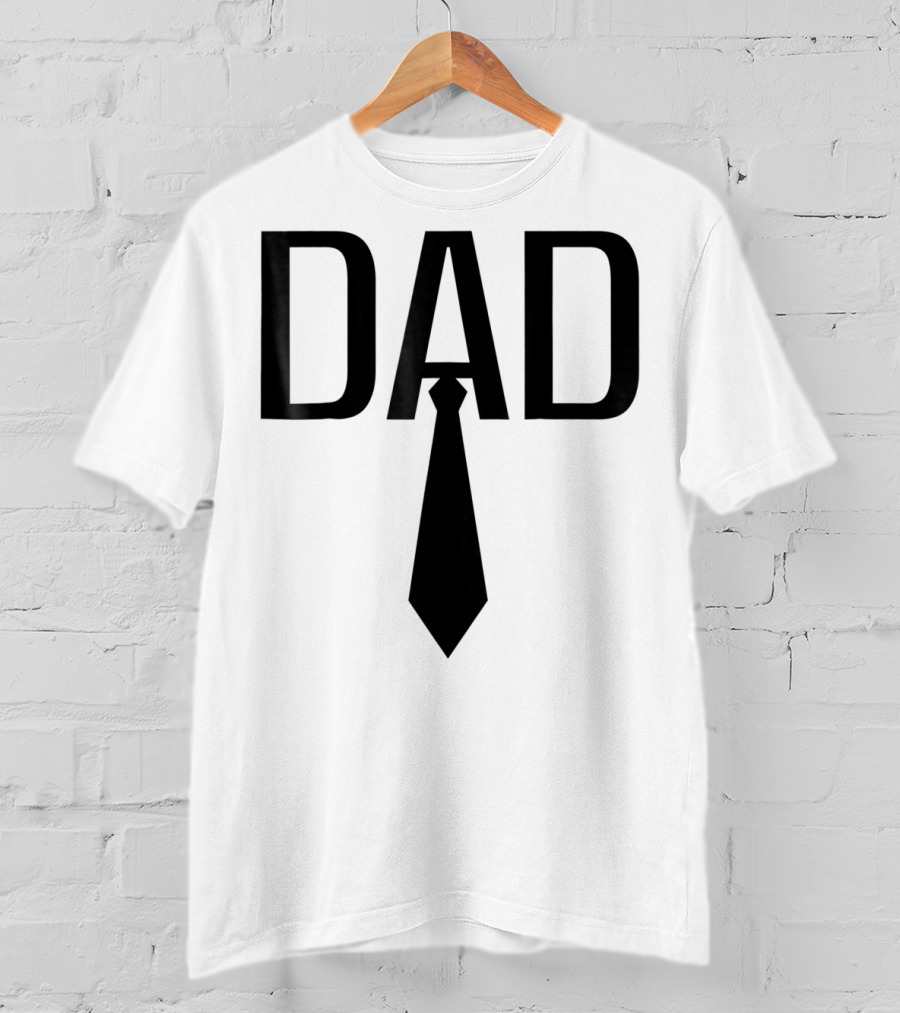 Dad Tie Design Family Papa Dad Son Daughter T-Shirt