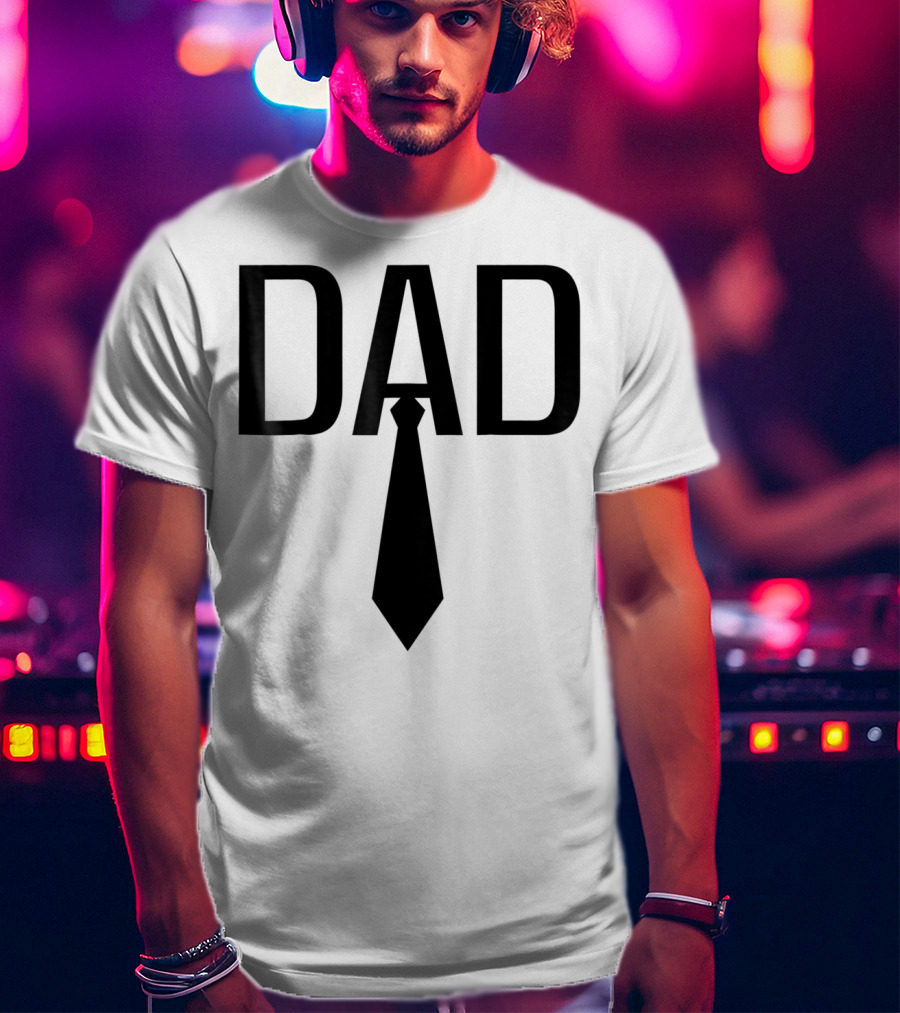 Dad Tie Design Family Papa Dad Son Daughter T-Shirt
