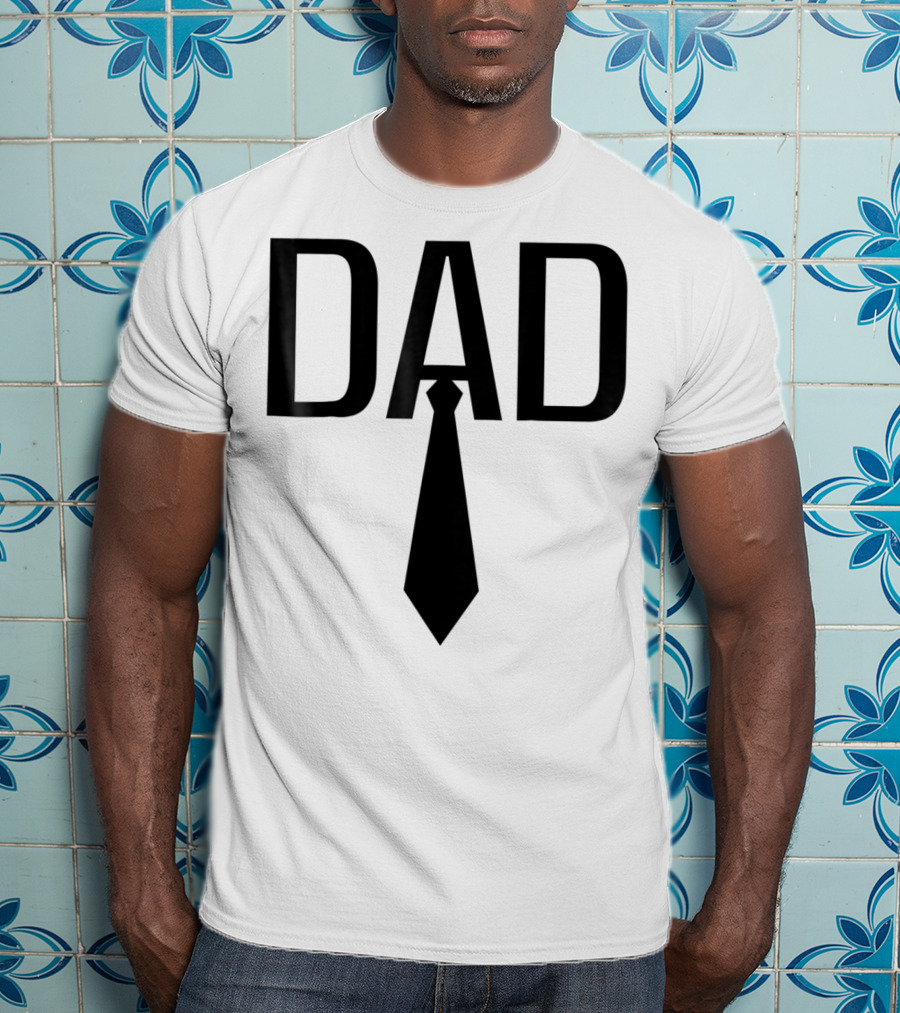 Dad Tie Design Family Papa Dad Son Daughter T-Shirt