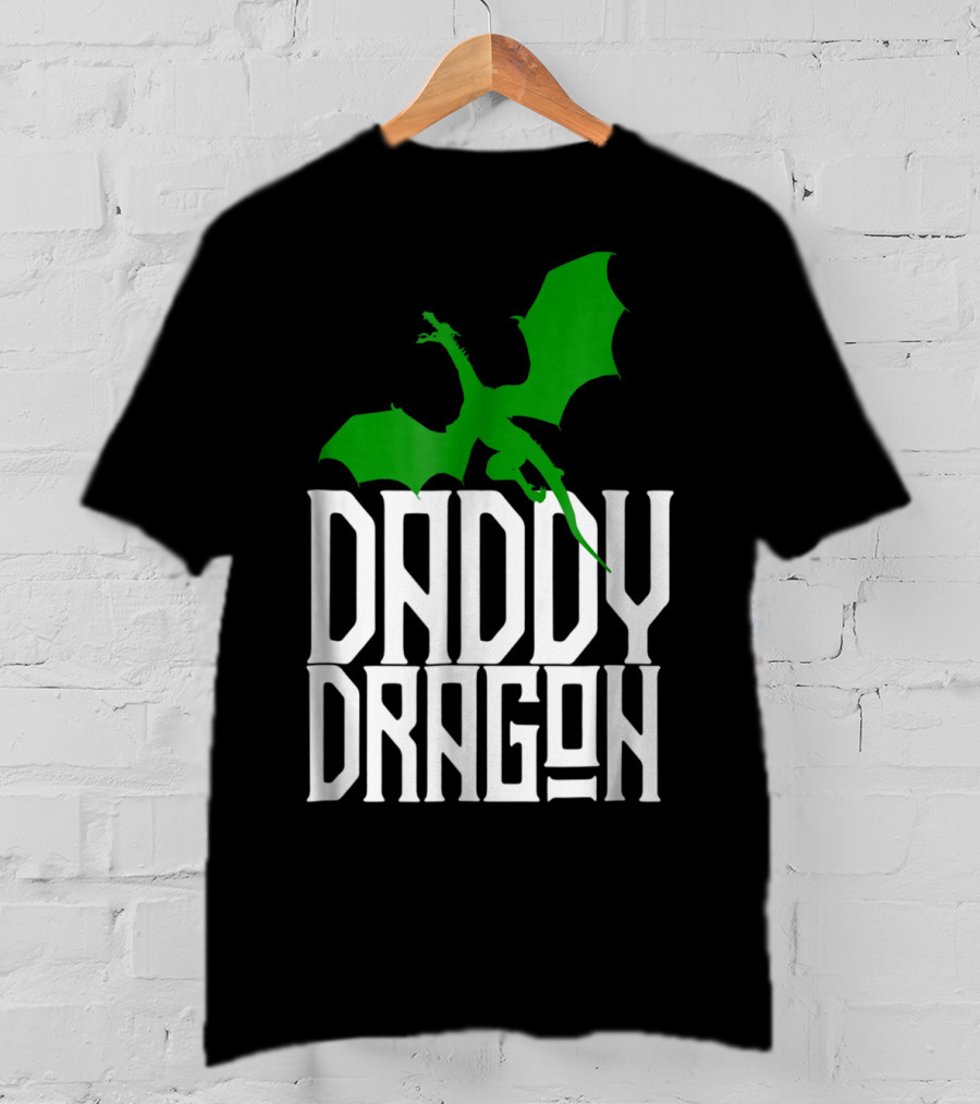 Daddy Dragon Green Matching Family Dad Father75 T-Shirt