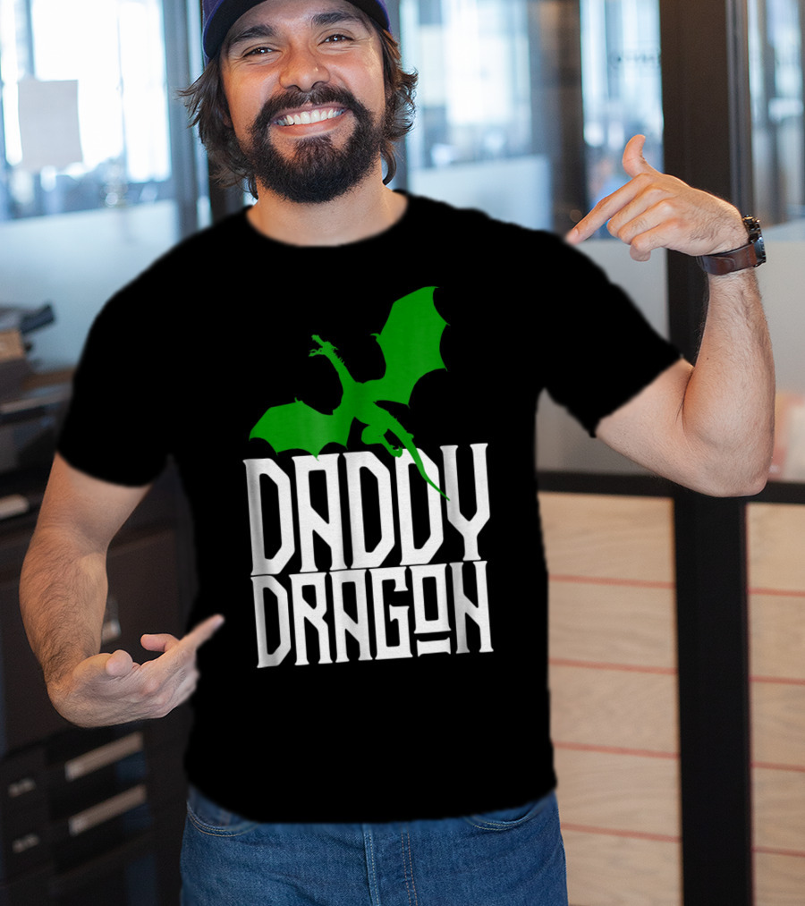 Daddy Dragon Green Matching Family Dad Father75 T-Shirt
