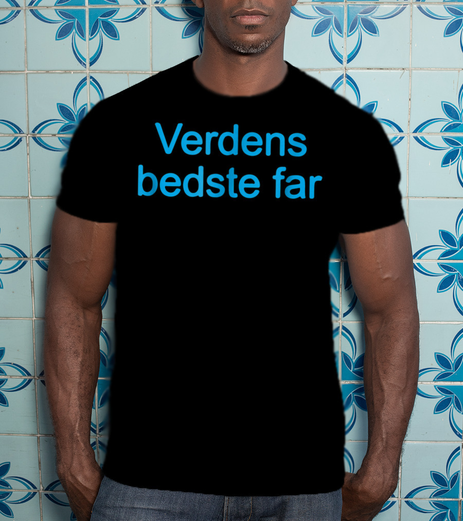 Verdens Bedste Far Danish Worlds Best Dad T-Shirt