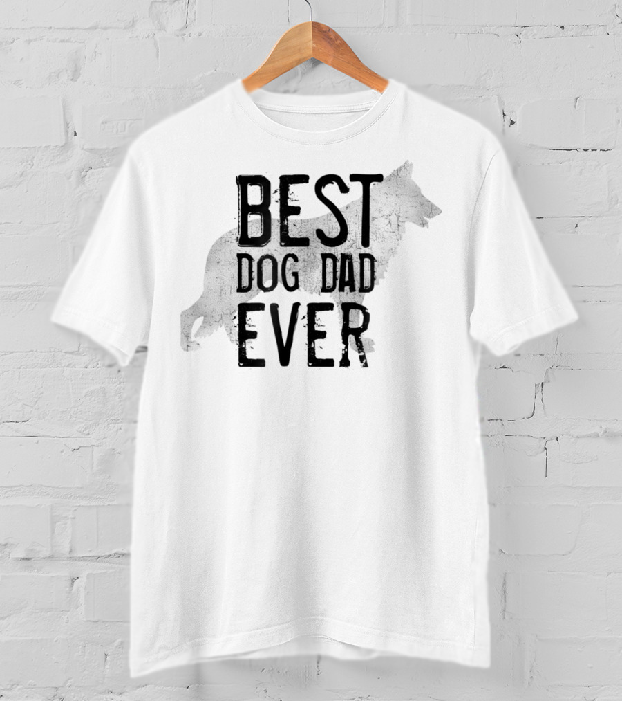 BEST DOG DAD EVER Wolf T-Shirt