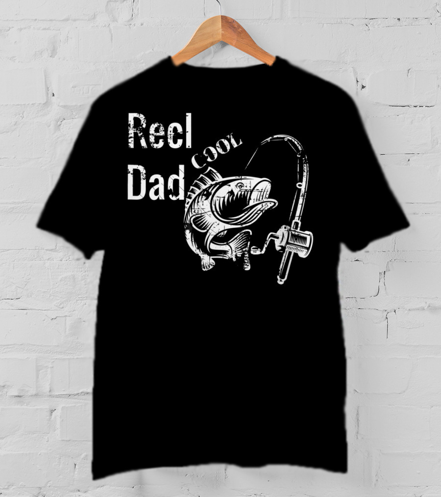 Reel Cool Dad Fishing Papa Tee28 T-Shirt