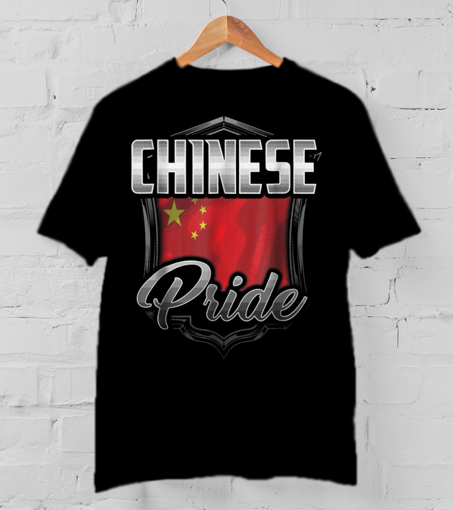 Chinese Pride Dad Family Heritage Roots Flag T-Shirt