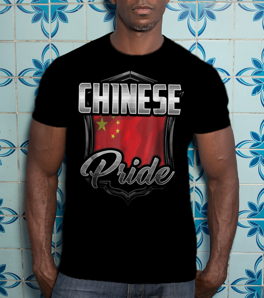 Chinese Pride Dad Family Heritage Roots Flag T-Shirt
