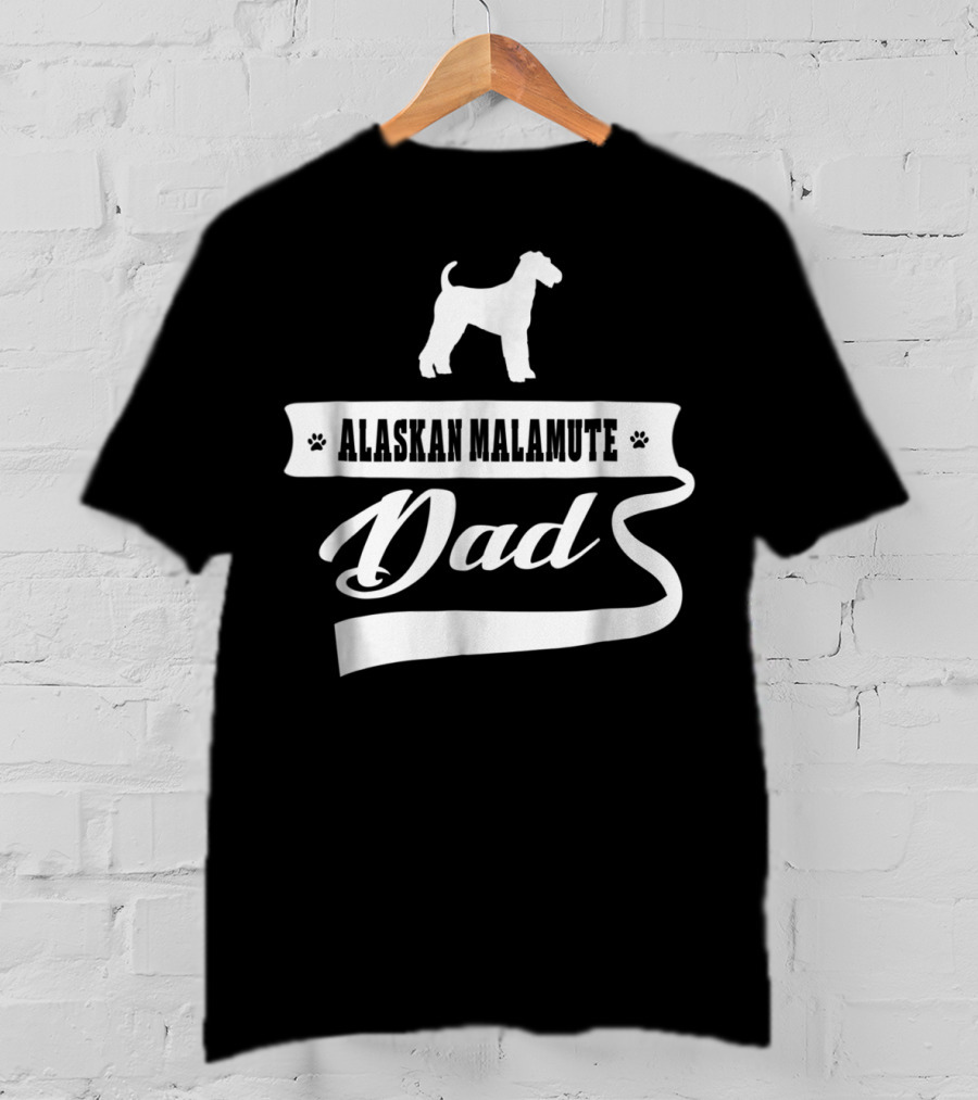 Alaskan Malamute Dad Men Dog Animal Dogs T-Shirt