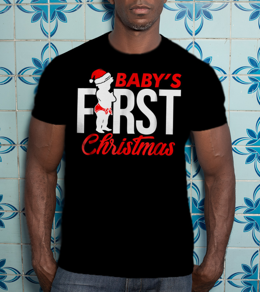 Baby's First Christmas Sister Family Grandma T-Shirt