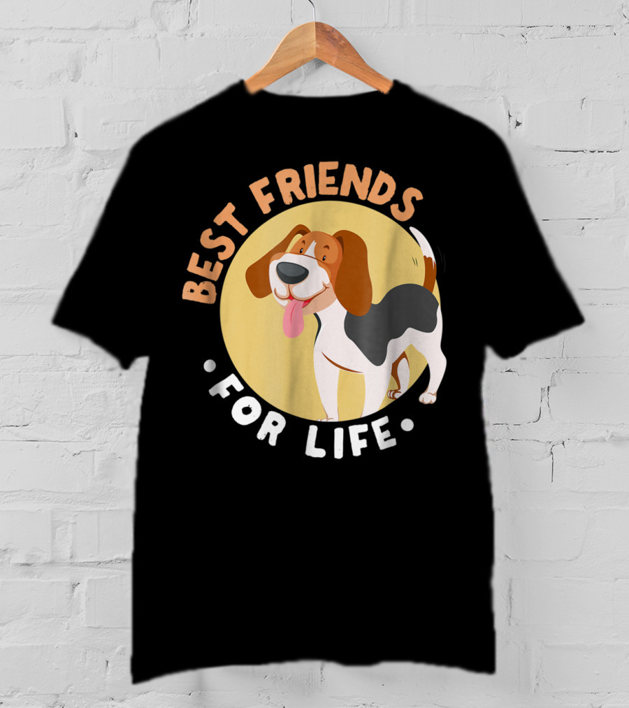 Best Friends For Life Beagle Dad Funny T-Shirt