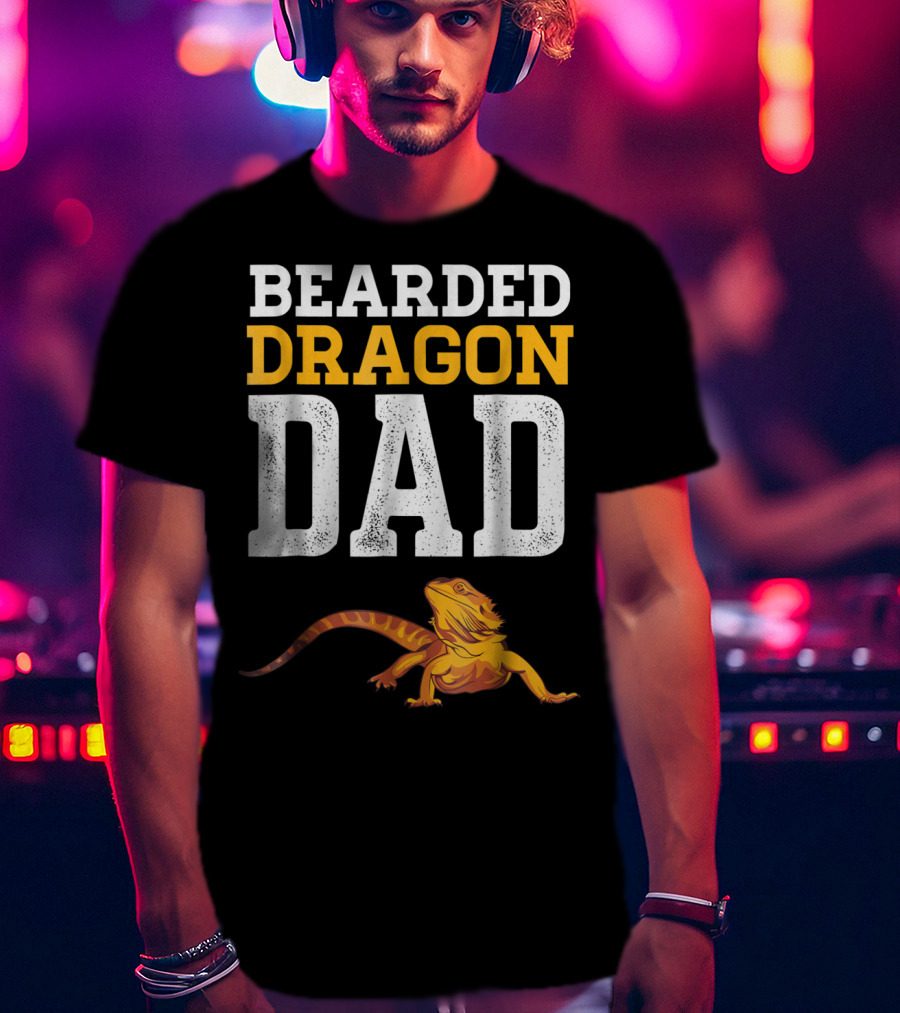 Bearded Dragon Dad Bearded Dragon Reptile Companion T-Shirt