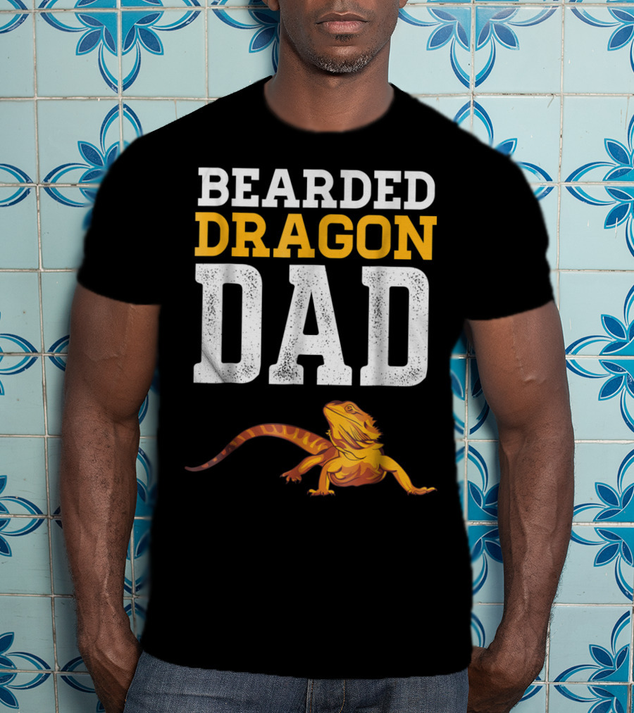 Bearded Dragon Dad Bearded Dragon Reptile Companion T-Shirt