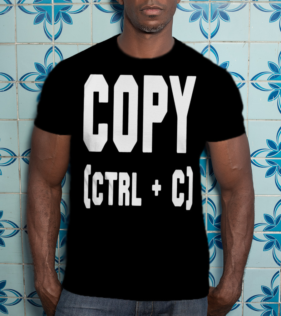 Best Funny Birthday Dad Papa From Sons Copy Ctrl + C 76 T-Shirt