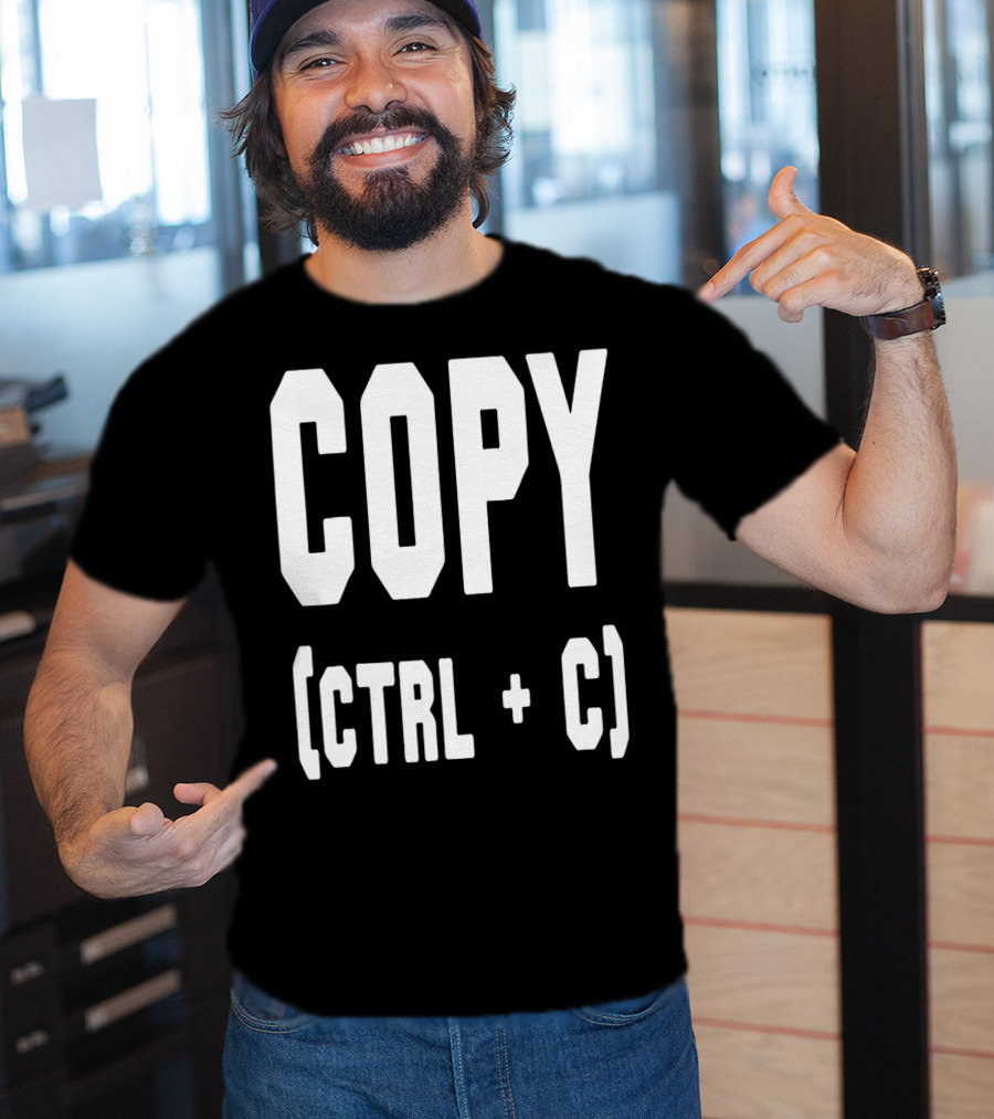 Best Funny Birthday Dad Papa From Sons Copy Ctrl + C 76 T-Shirt