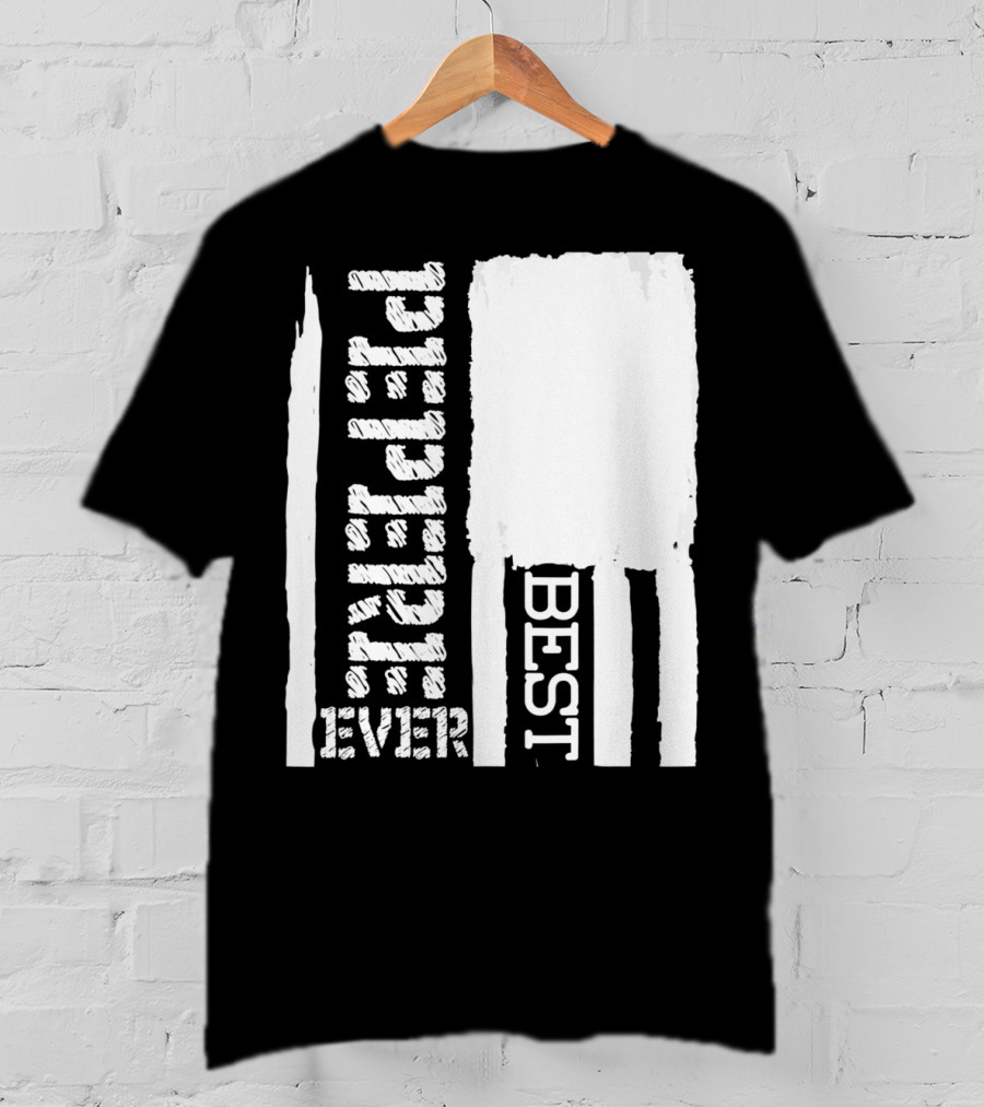 Best Pepere Ever Distressed Flag T-Shirt