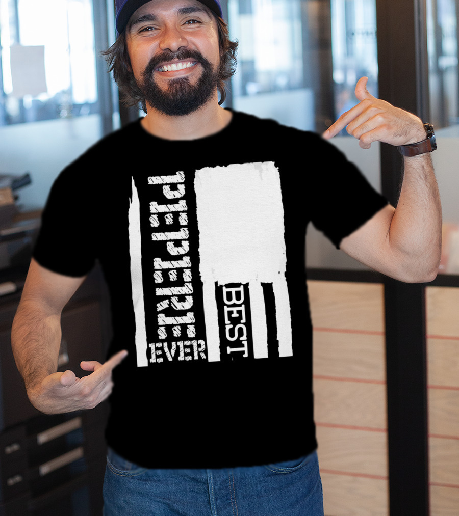 Best Pepere Ever Distressed Flag T-Shirt