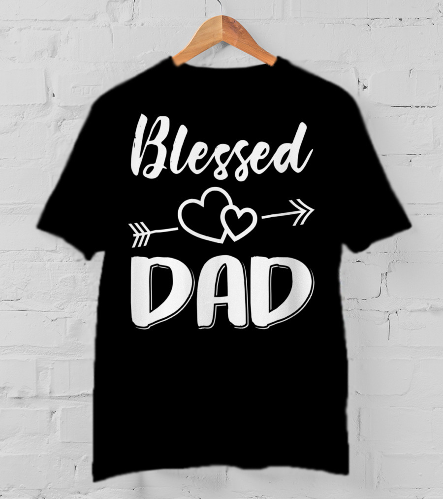 Blessed Dad Heart Arrow T-Shirt