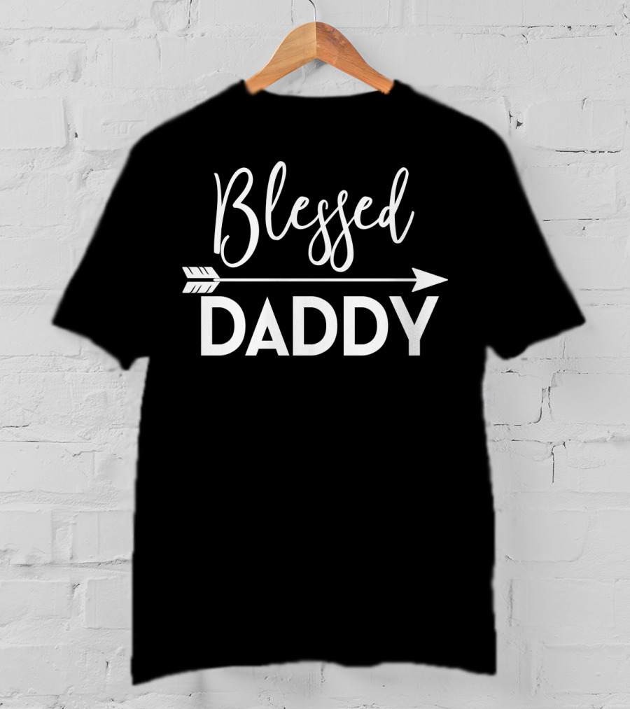 Blessed Daddy Arrow Expecting Dad T-Shirt