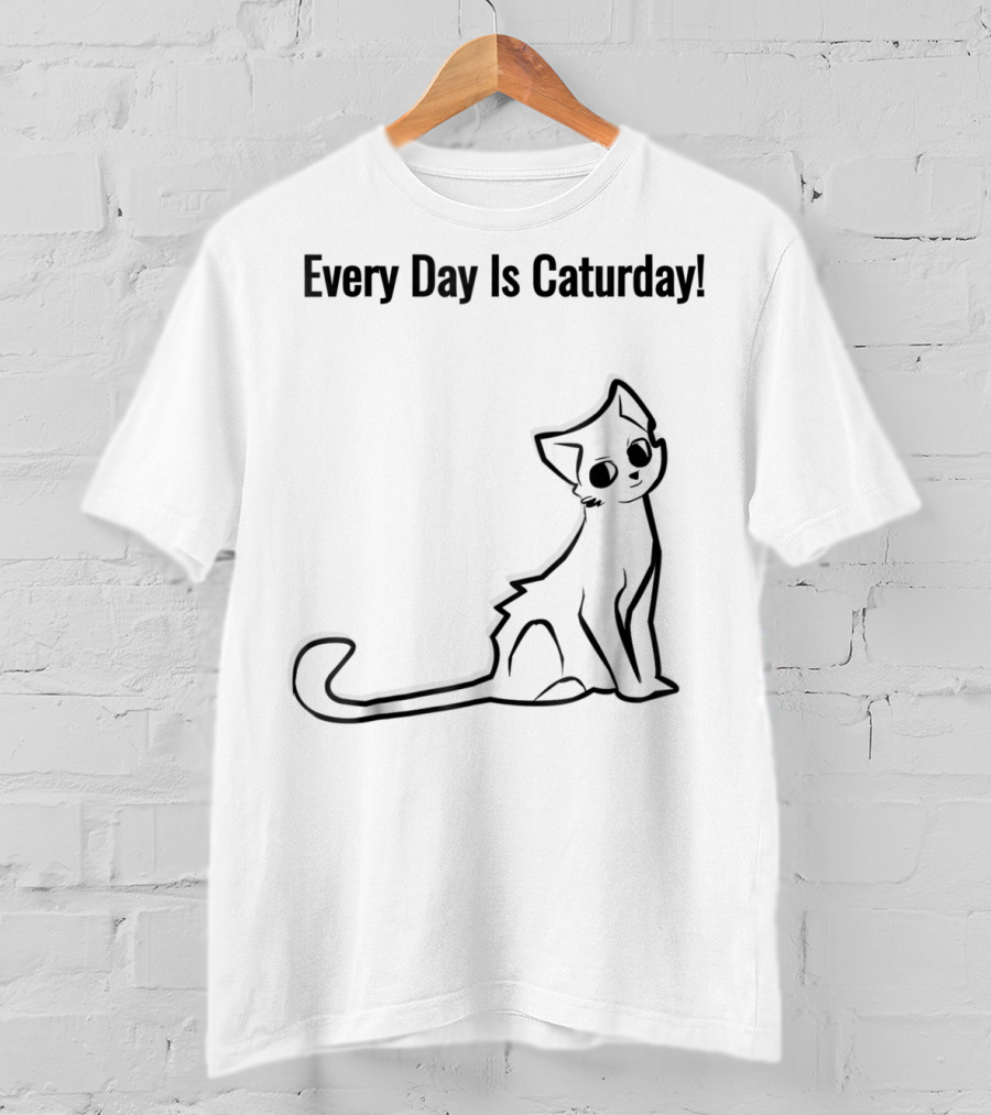 Every Day Is Caturday Cat Lover Cat Mom Dad T-Shirt
