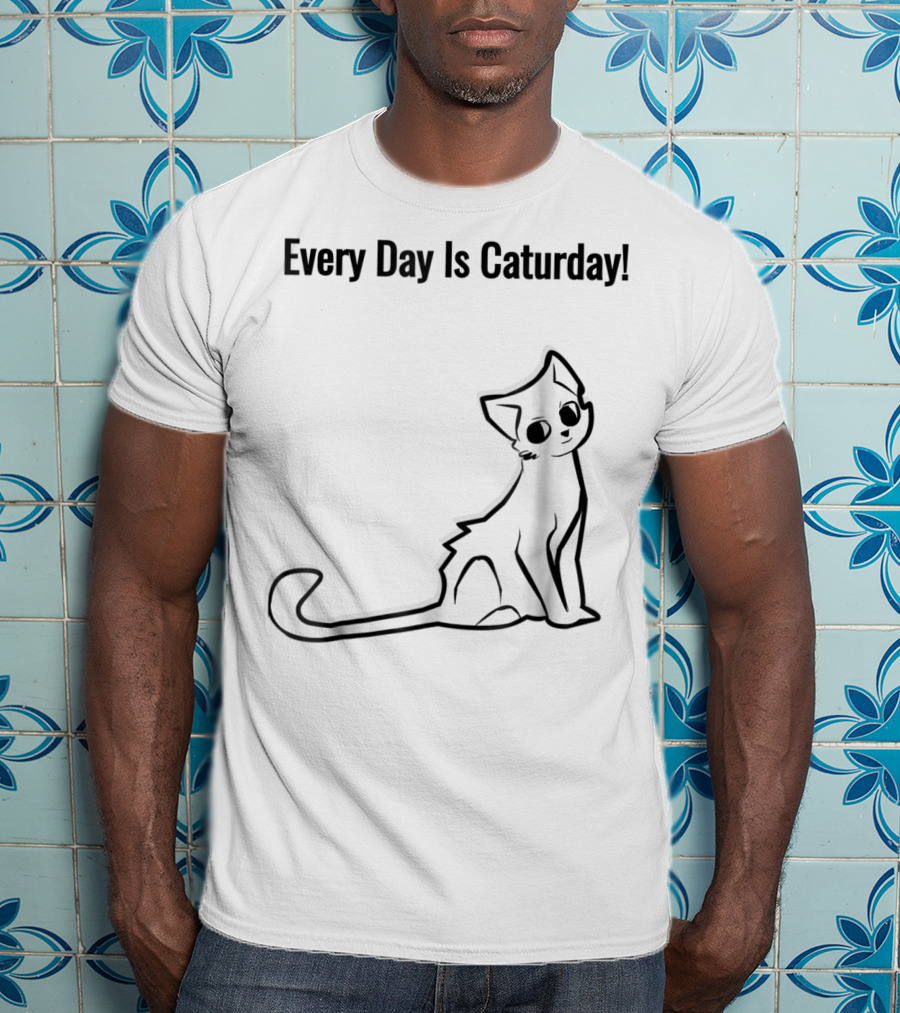 Every Day Is Caturday Cat Lover Cat Mom Dad T-Shirt