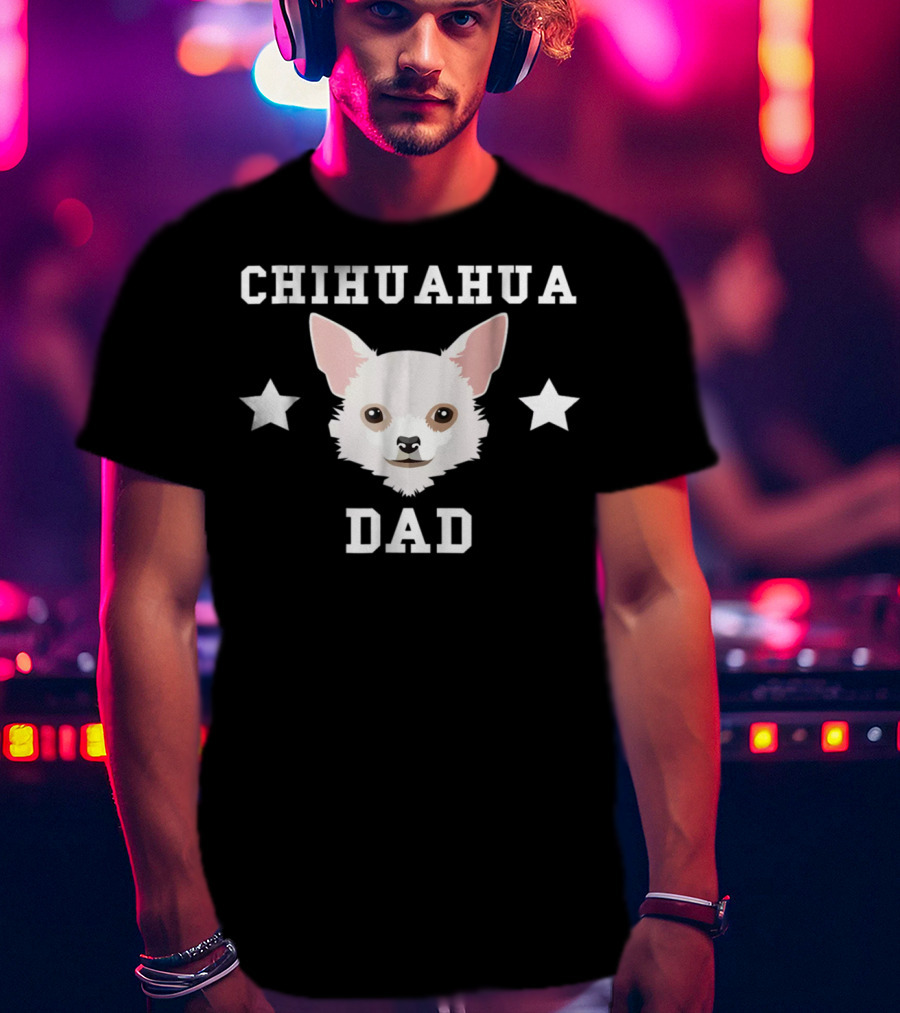 Chihuahua Dad Dog Owner Stars Womens Premium T-Shirt