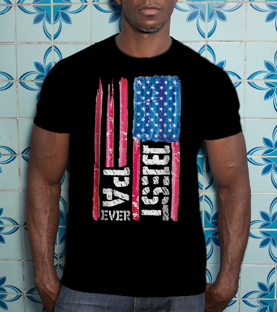 Best Pa Ever Distressed American Flag 93 T-Shirt
