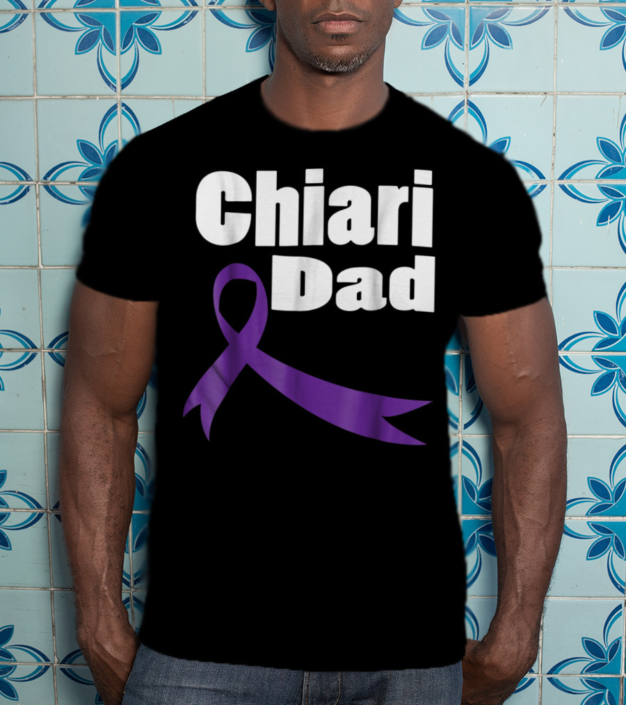 Chiari Malformation Dad Awareness Purple T-Shirt