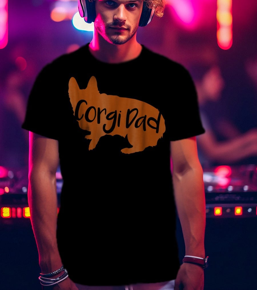 Corgi Dad Lover Dog T-Shirt