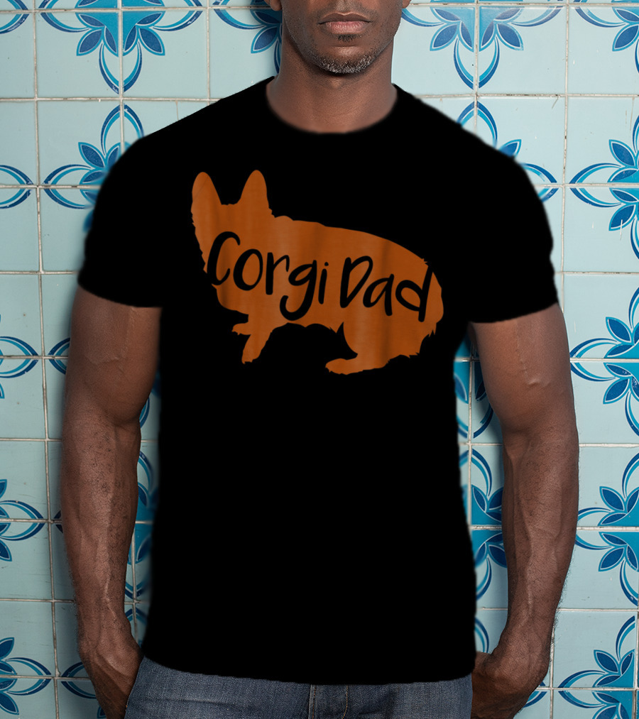 Corgi Dad Lover Dog T-Shirt