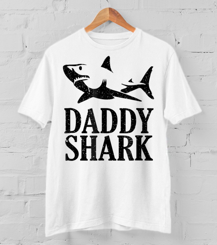 Daddy Shark Dad Of The Birthday Boy Daddy Shark T-Shirt