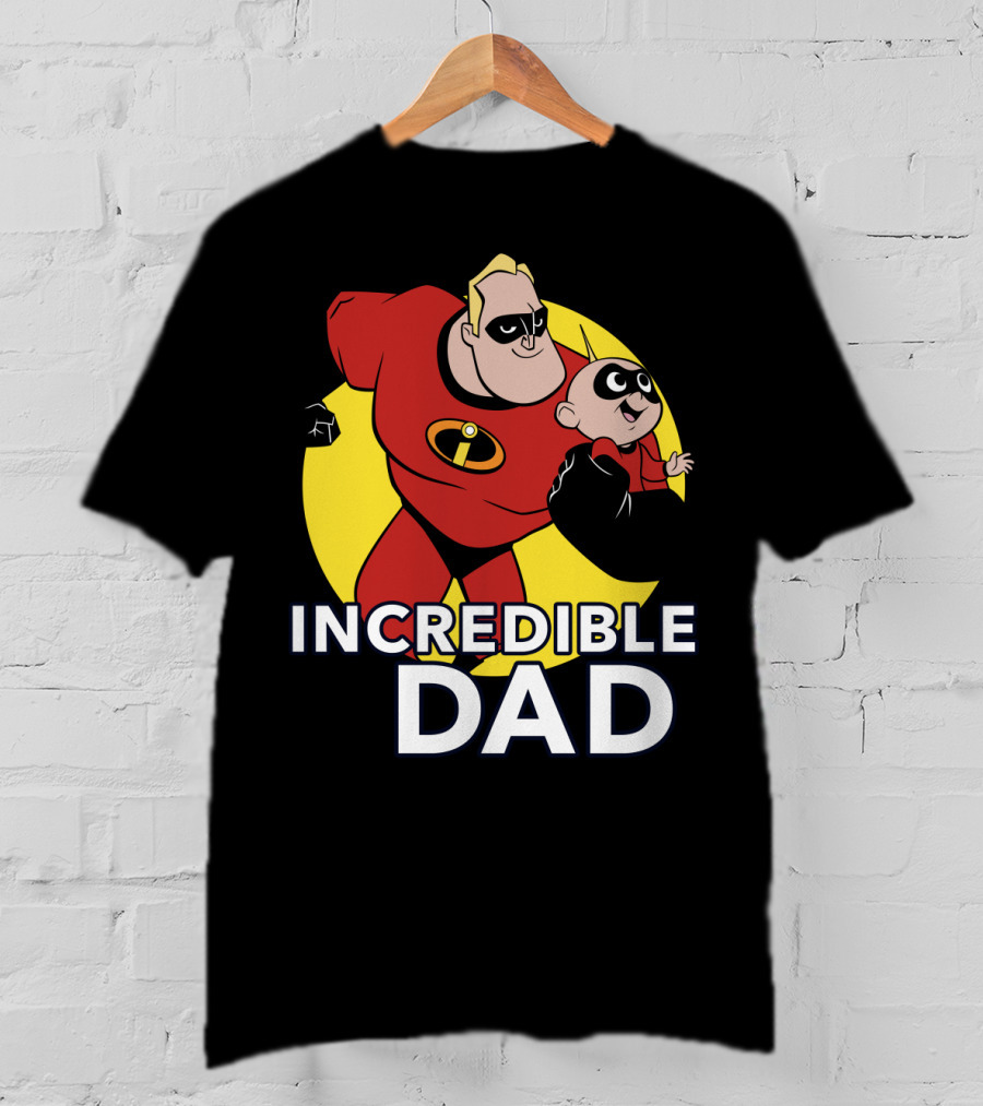Disney Pixar Incredibles 2 Incredible Dad Jack Jack And Dad T-Shirt