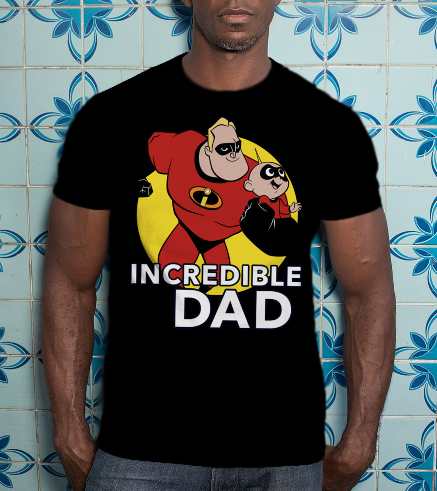 Disney Pixar Incredibles 2 Incredible Dad Jack Jack And Dad T-Shirt