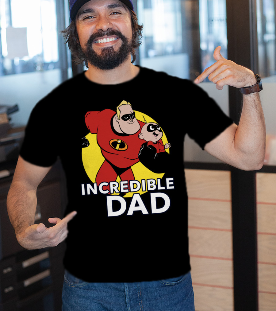 Disney Pixar Incredibles 2 Incredible Dad Jack Jack And Dad T-Shirt