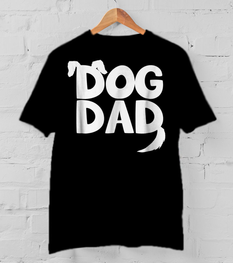 Dog Dad Fun Dog Ears Tail T-Shirt