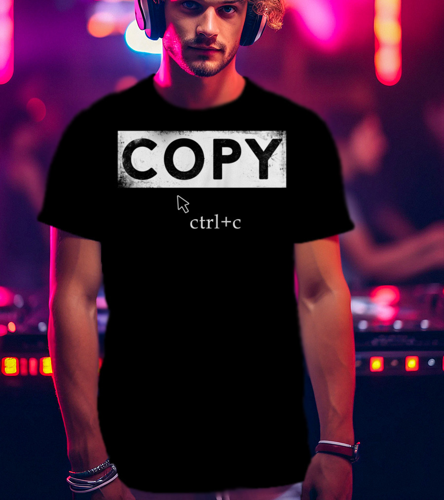 Copy Ctrl+C Dad And Son Keyboard Shortcut T-Shirt