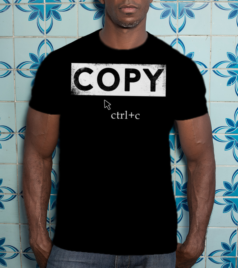 Copy Ctrl+C Dad And Son Keyboard Shortcut T-Shirt