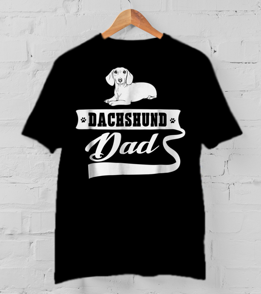 Dachshund Dad Dog Mens Animal Dogs Dachshund Dad T-Shirt